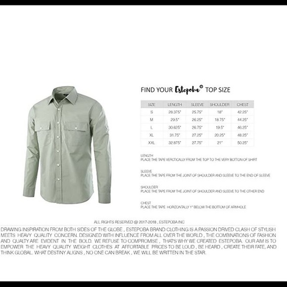 Premium Casual Long Sleeve Button-Down Work Shirt - Picture 4 of 4